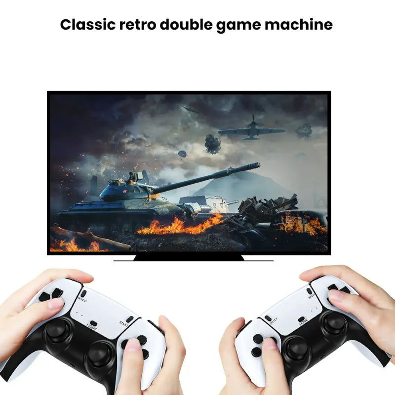 2.4G Wireless M8 Pro 4K Retro Game Stick 64GB with 20,000+ Classic Games & Dual Wireless Controllers
