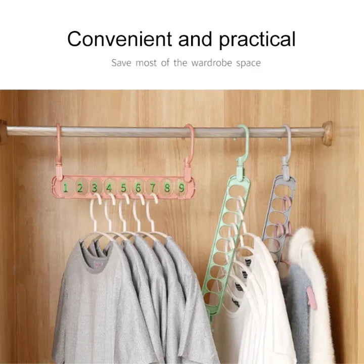 9 Hole Clothes Hanger | Wardorobe Organizer