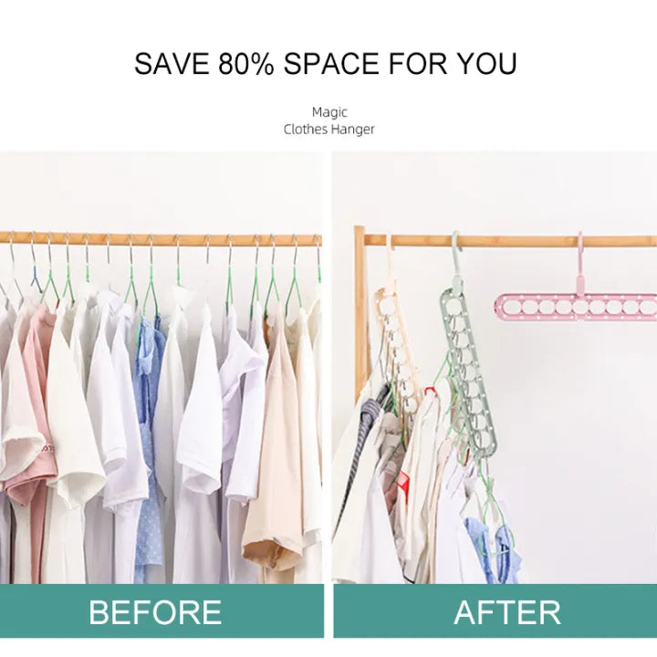 9 Hole Clothes Hanger | Wardorobe Organizer