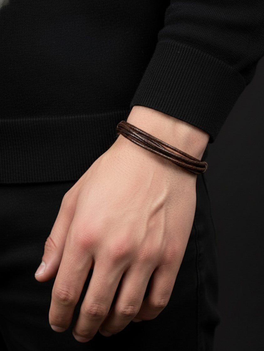 Mens Leather Bracelet