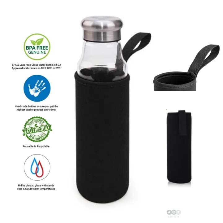 Glass Water Botel 600ML
