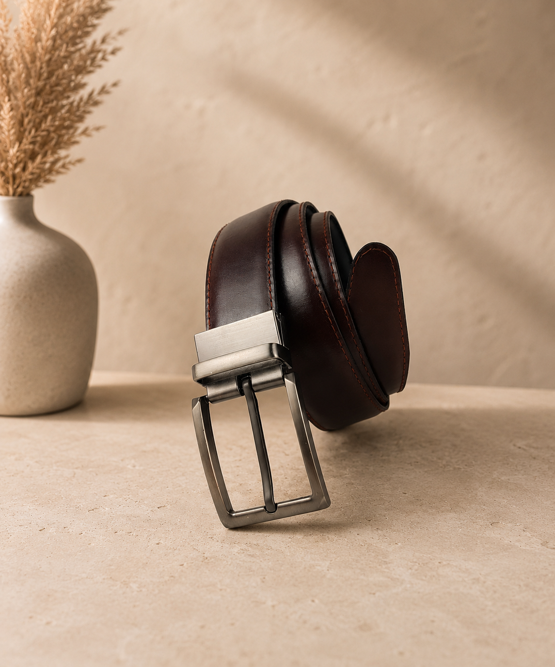 Premium Leather Belts ,BL-0013 Black
