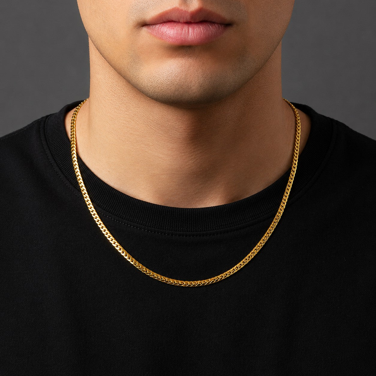 Premium Gold Plated Chain Necklace for Mens