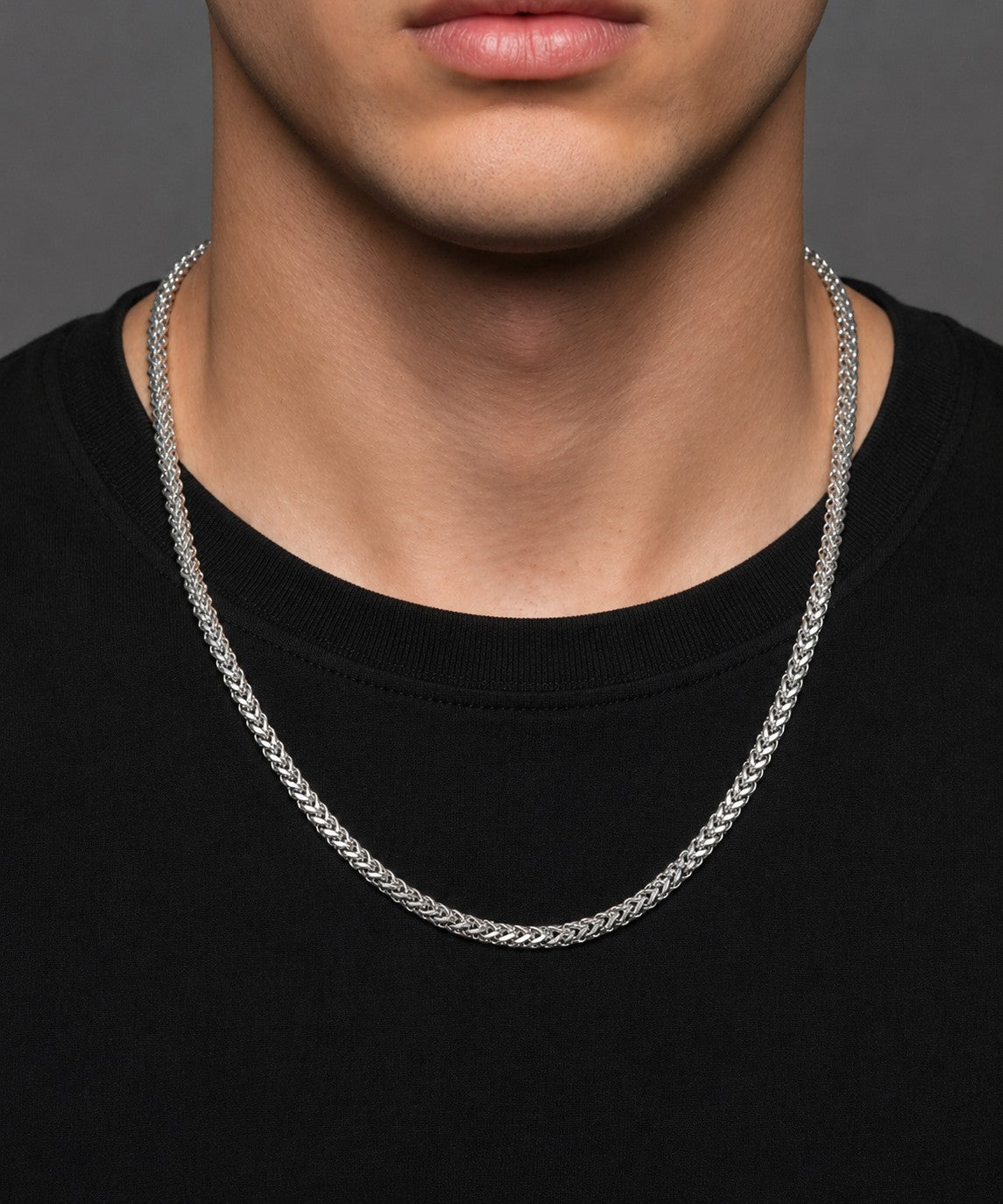 Premium Silver Chain Necklace for Mens