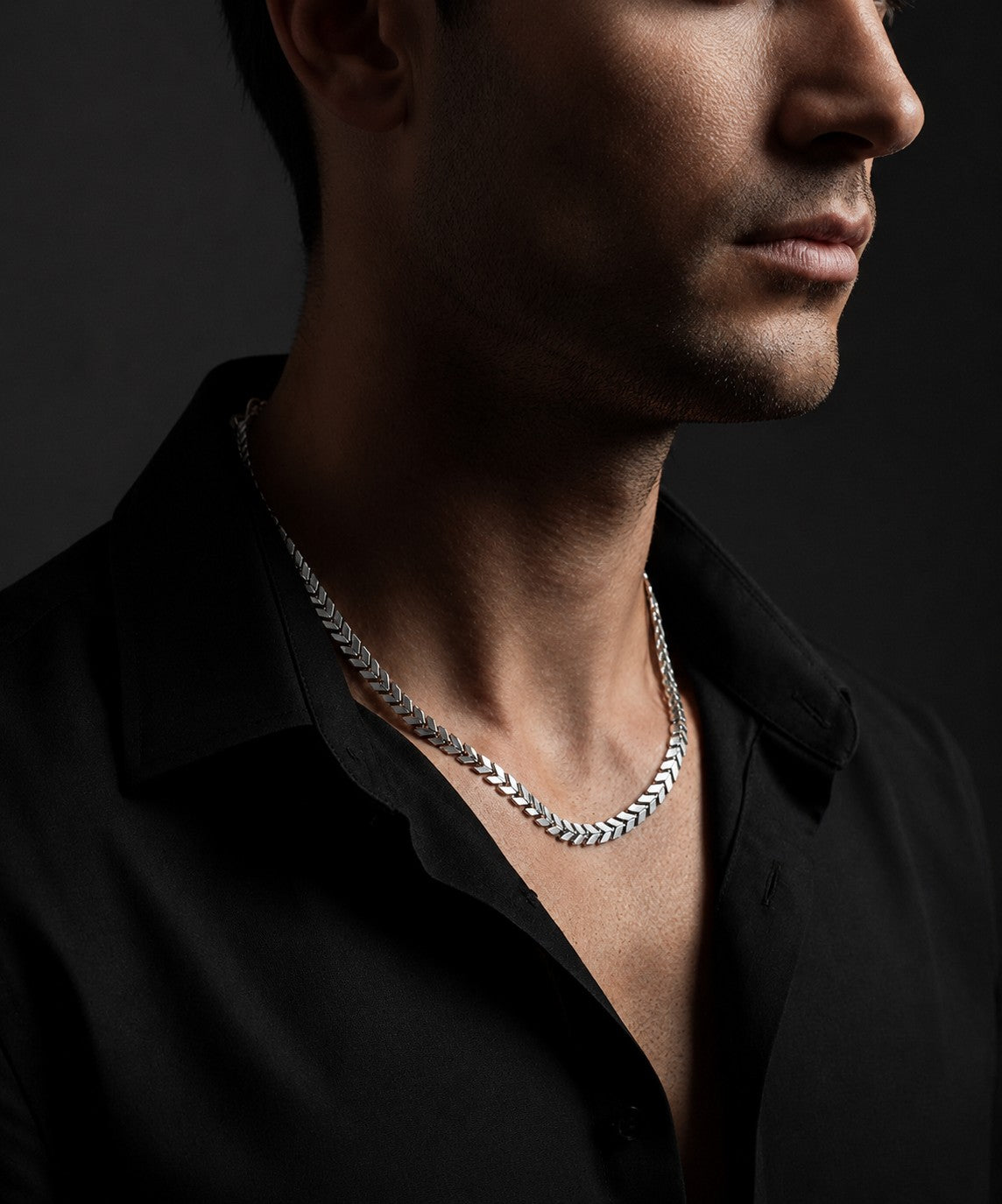 Premium Silver Chain Necklace for Mens