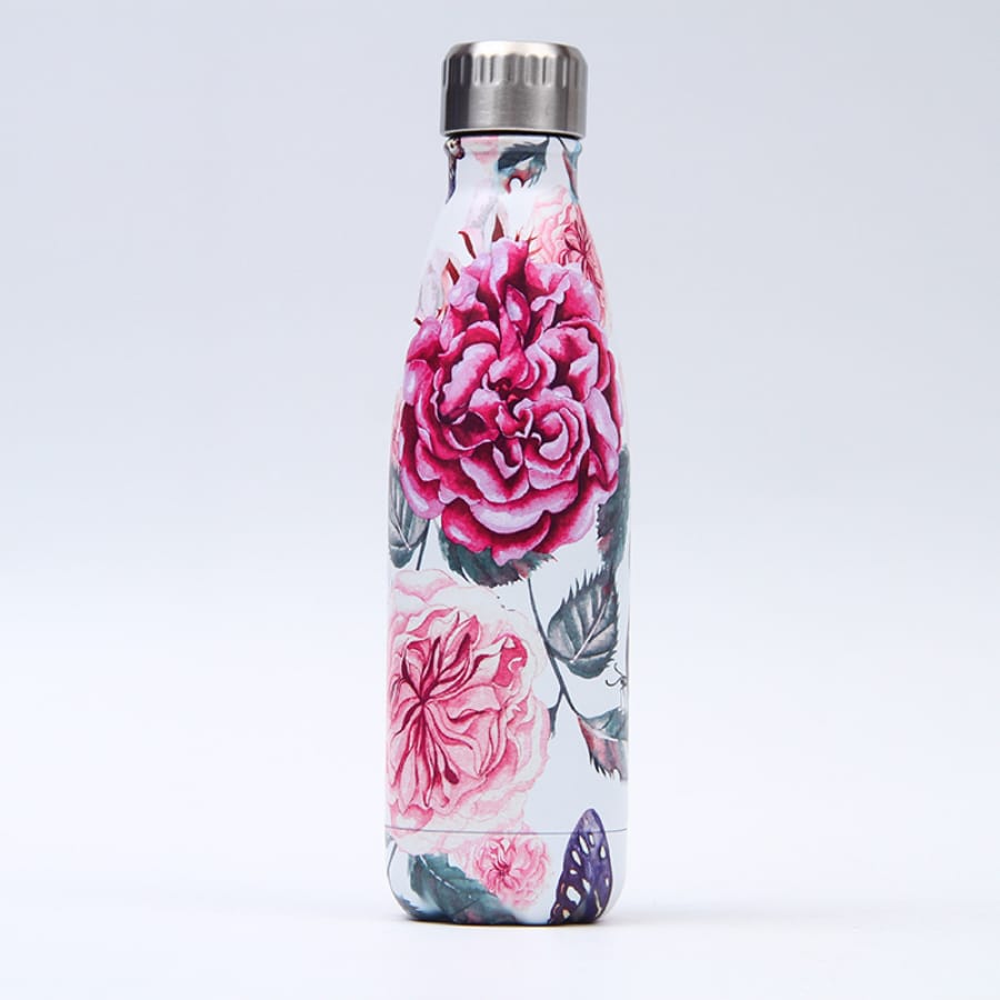 Stainless Printed Flower Botel 600ML