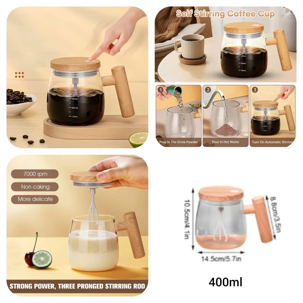 Auto Rechargeable Mixing Mug 400ML