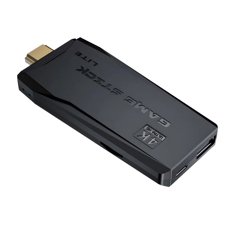 M8 HDMI Game Stick Lite Console – 64GB | 10,000 Retro Games | Dual Wireless Controllers | 4K Plug & Play Gaming System
