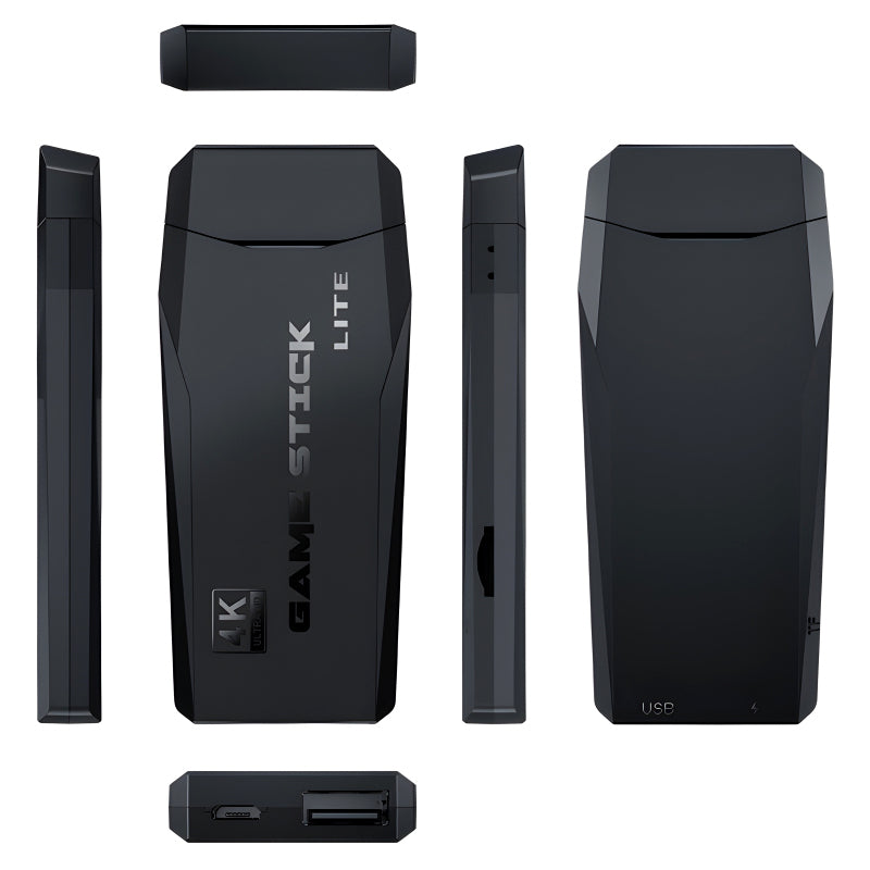 M8 HDMI Game Stick Lite Console – 64GB | 10,000 Retro Games | Dual Wireless Controllers | 4K Plug & Play Gaming System