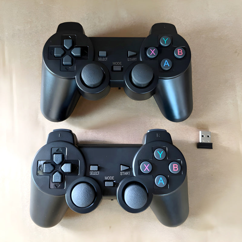 M8 HDMI Game Stick Lite Console – 64GB | 10,000 Retro Games | Dual Wireless Controllers | 4K Plug & Play Gaming System