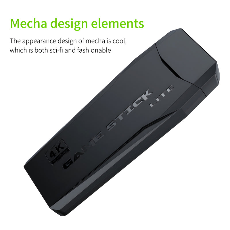 M8 HDMI Game Stick Lite Console – 64GB | 10,000 Retro Games | Dual Wireless Controllers | 4K Plug & Play Gaming System