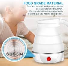 ☕ Portable Foldable Electric Kettle – 600ml Fast Boil Travel Kettle