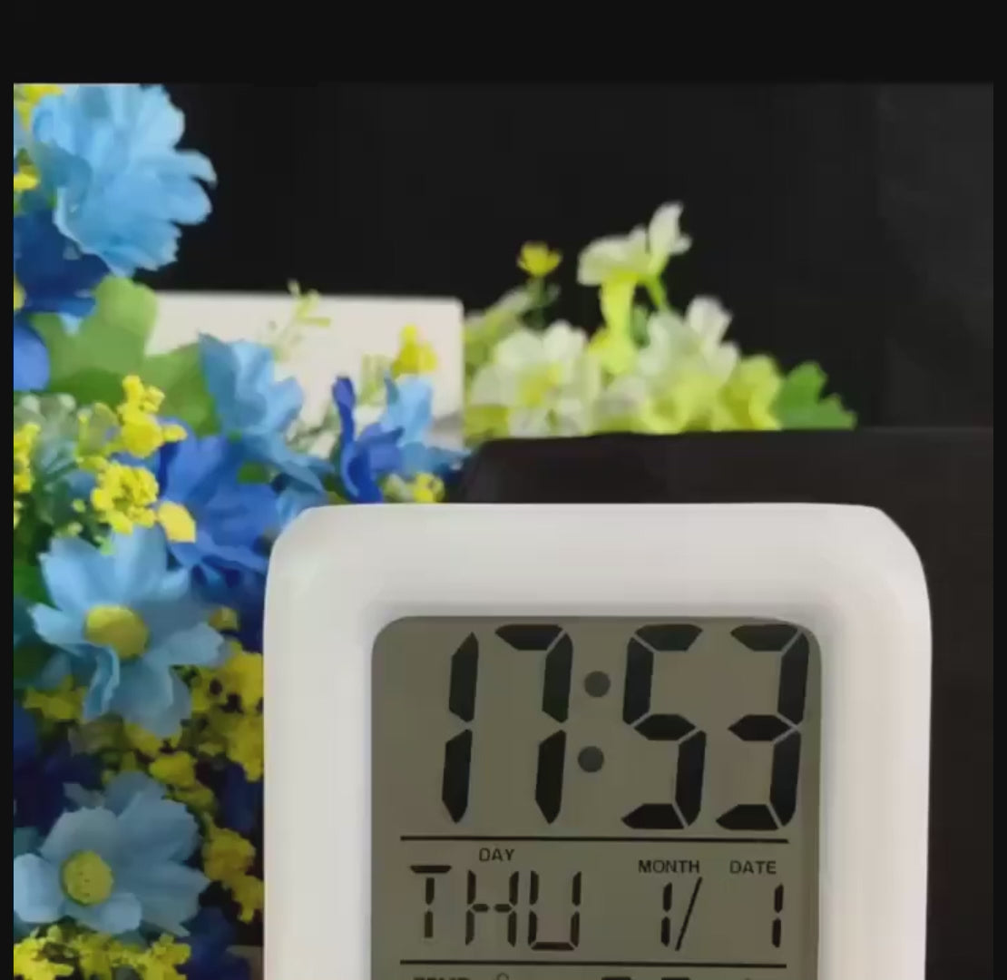 Customize Digital alarm clock with temperature display touch LED Display